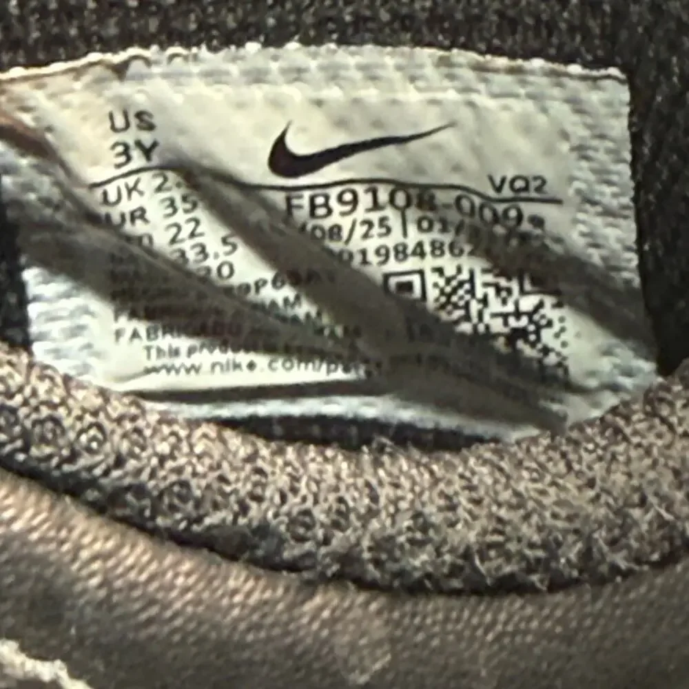 Nike Dunk Low Black FB 9108-009 Kids Size 3Y